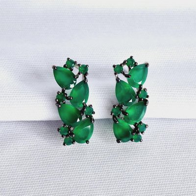 Серьги из серебра с агатами, 925, 29 000 тг