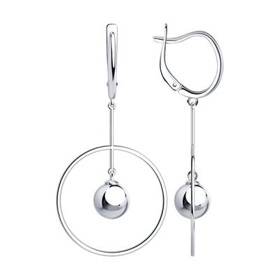 Серьги из серебра, 925, 24 000 тг