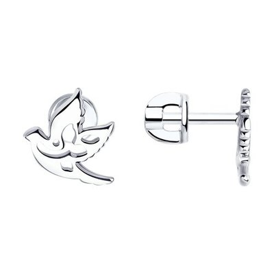 Серьги из серебра, 925, 10 100 тг