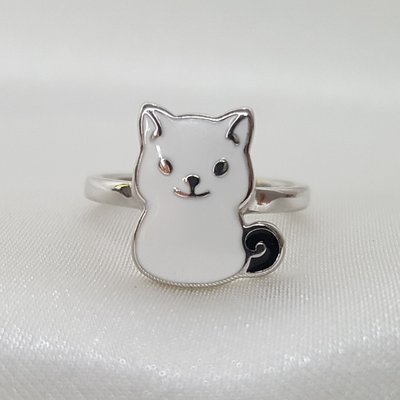 Кольцо из серебра с эмалью, 925, 10 500 тг