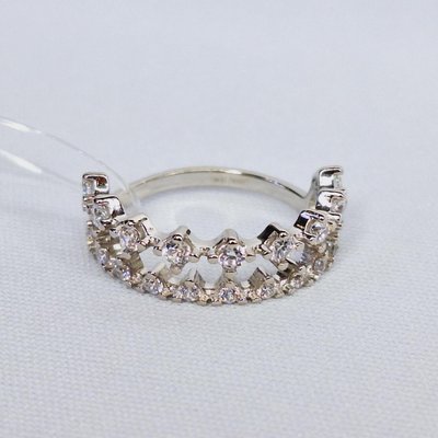 Кольцо из серебра с фианитами, 925, 11 600 тг