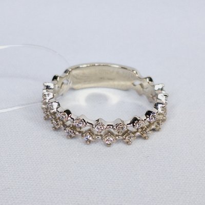 Кольцо из серебра с фианитами, 925, 15 900 тг