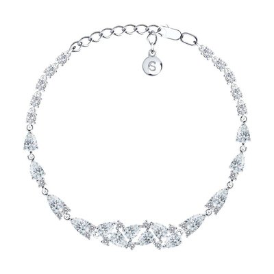 Браслет из серебра с фианитами, 925, 43 650 тг