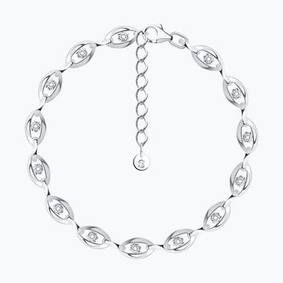 Браслет из серебра с фианитами, 925, 56 950 тг