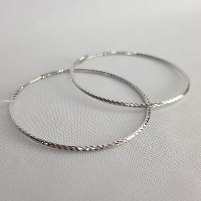 Серьги конго из серебра с алмазной гранью, 925, 19 150 тг