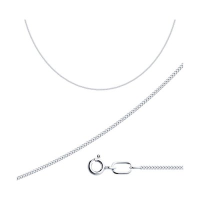 Тонкая серебряная цепь, 925, 4 300 тг