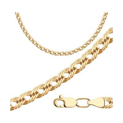 Цепь из золочёного серебра, 925, 44 300 тг