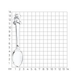 Ложка детская «Мишутка» из серебро — вид 3