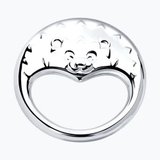 Погремушка "Ежик" из серебро