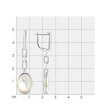 Серьги из серебра с перламутром из серебро — вид 2