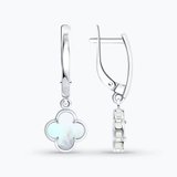 Серьги из серебра с перламутром из серебро