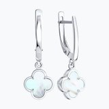 Серьги из серебра с перламутром из серебро — вид 2