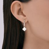 Серьги из серебра с перламутром из серебро — вид 3