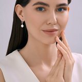 Серьги из серебра с перламутром из серебро — вид 4