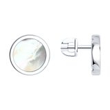 Серьги из серебра с перламутром из серебро