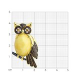 Брошь из золочёного серебра с янтарём и фианитами из серебро — вид 4