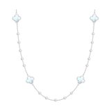 Колье из серебра с перламутром и синтетическим жемчугом из серебро