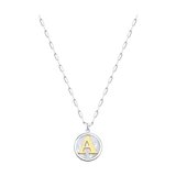 Колье из золочёного серебра с перламутром из серебро