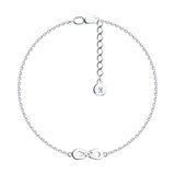 Браслет из серебра с бриллиантами из серебро