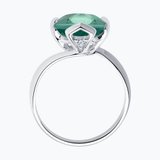 Кольцо из серебра с кварцем и фианитами из серебро — вид 5