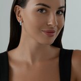 Серьги из серебра с топазами из серебро — вид 3