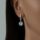 Серьги из серебра с топазами и фианитами из серебро — вид 3