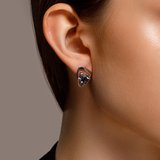 Серьги из серебра с лондон топазами из серебро — вид 2