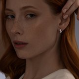 Серьги из серебра с топазами из серебро — вид 3