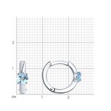 Серьги из серебра с топазами из серебро — вид 4