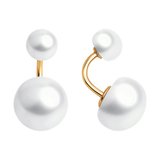 Серьги из золочёного серебра с жемчугом из серебро