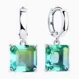 Серьги из серебра с ситаллами из серебро — вид 2