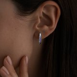 Серьги из серебра с танзанитами из серебро — вид 2