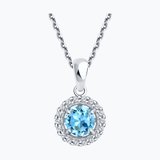 Подвеска из серебра с топазом и фианитами из серебро — вид 2