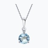 Подвеска из серебра с топазом и фианитами из серебро — вид 2