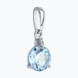 Подвеска из серебра с топазом и фианитами из серебро — вид 3