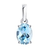 Подвеска из серебра с топазом из серебро