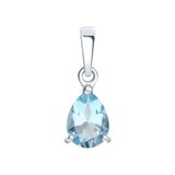 Подвеска из серебра с топазом из серебро