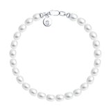 Браслет из серебра с жемчугом из серебро