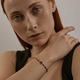 Браслет из золочёного серебра с раухтопазами из серебро — вид 5