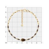 Браслет из золочёного серебра с раухтопазами из серебро — вид 6