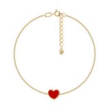 Браслет из золочёного серебра с эмалью из серебро