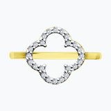 Кольцо серебро, Вермель золото 24 карата с фианитами из серебро — вид 2