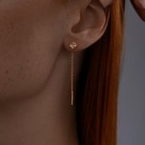 Серьги из золочёного серебра из серебро — вид 2