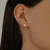 Серьги из золочёного серебра с фианитами из серебро — вид 2