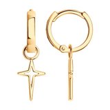 Серьги из золоченого серебра из серебро