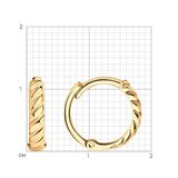 Серьги из золоченого серебра из серебро — вид 4