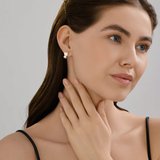 Серьги из золочёного серебра с эмалью из серебро — вид 3