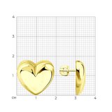 Серьги серебро, покрытие Вермель золото 999 пробы из серебро — вид 3