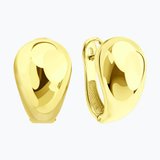 Серьги серебро, Вермель золото 24 карата из серебро — вид 2