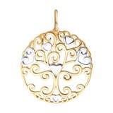 Подвеска из золочёного серебра из серебро